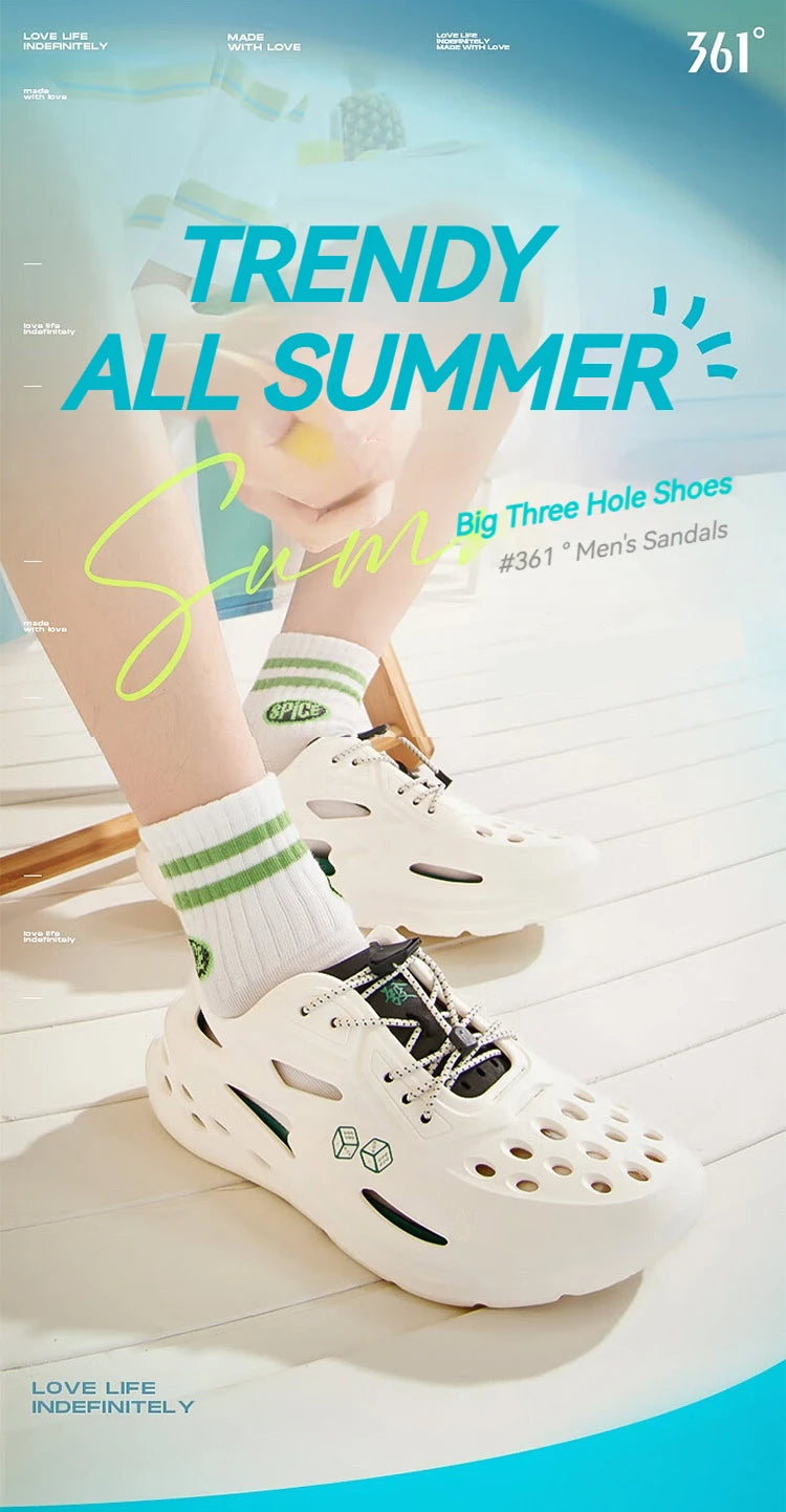 361 Degrees BIG3 Women's Sports Slippers Summer Outdoor Non-Slip Detachable Beach Casual Sandals And Slippers 672426717
