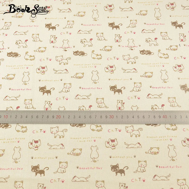PRINTED CANVAS LINEN FABRIC - Cotton Linen Blend by the Yard - Bold Patterns for DIY