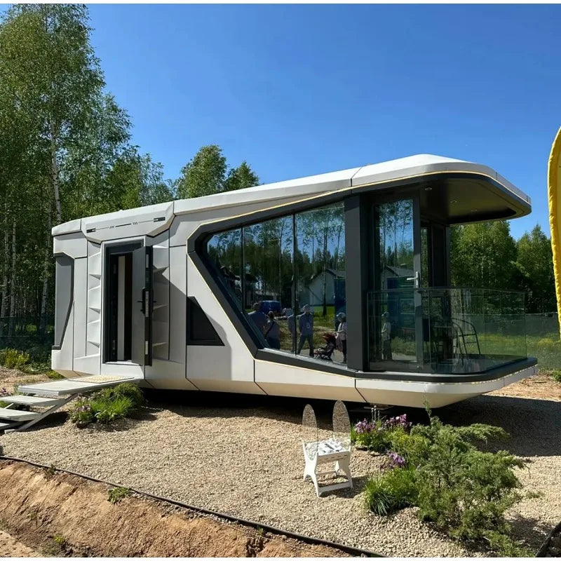 Space Capsule 5.8m Modular Prefab House - Glamping