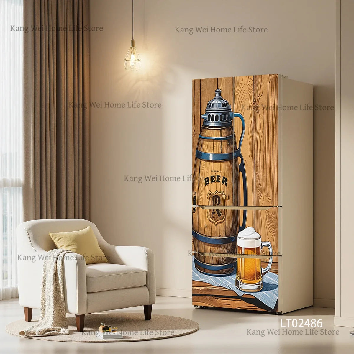 Retro Surface Decal Collection - fridge & door wraps - bold decor