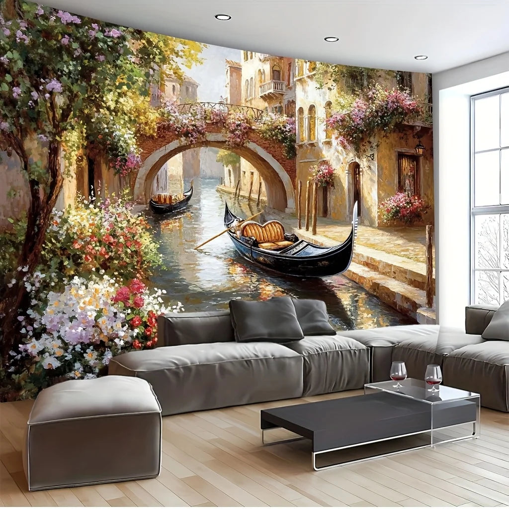Venice Gondola Tapestry – Romantic Wall Hanging
