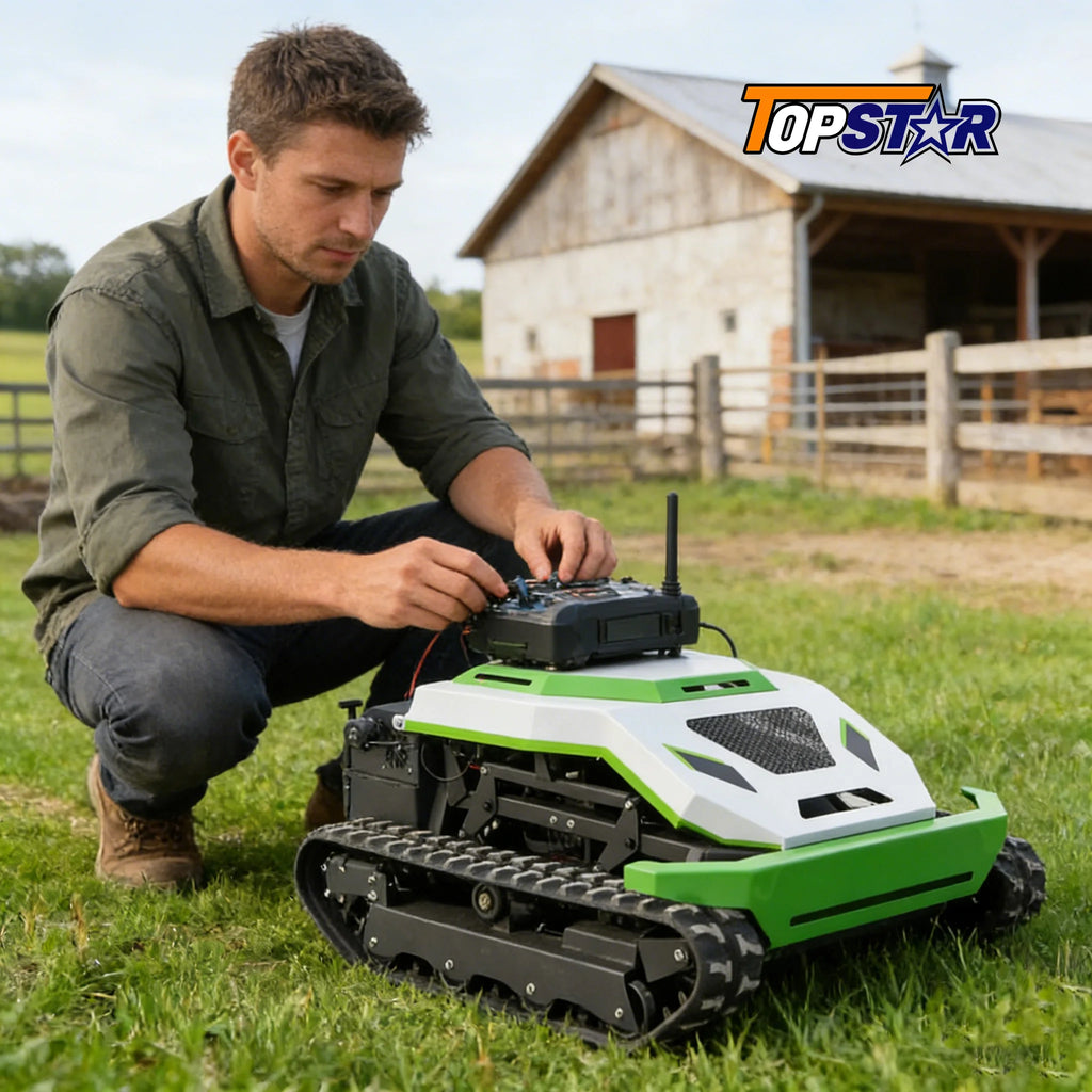 REMOTE LAWN MOWER - Mowing, Snowplow & Shredder - All-Season Grounds