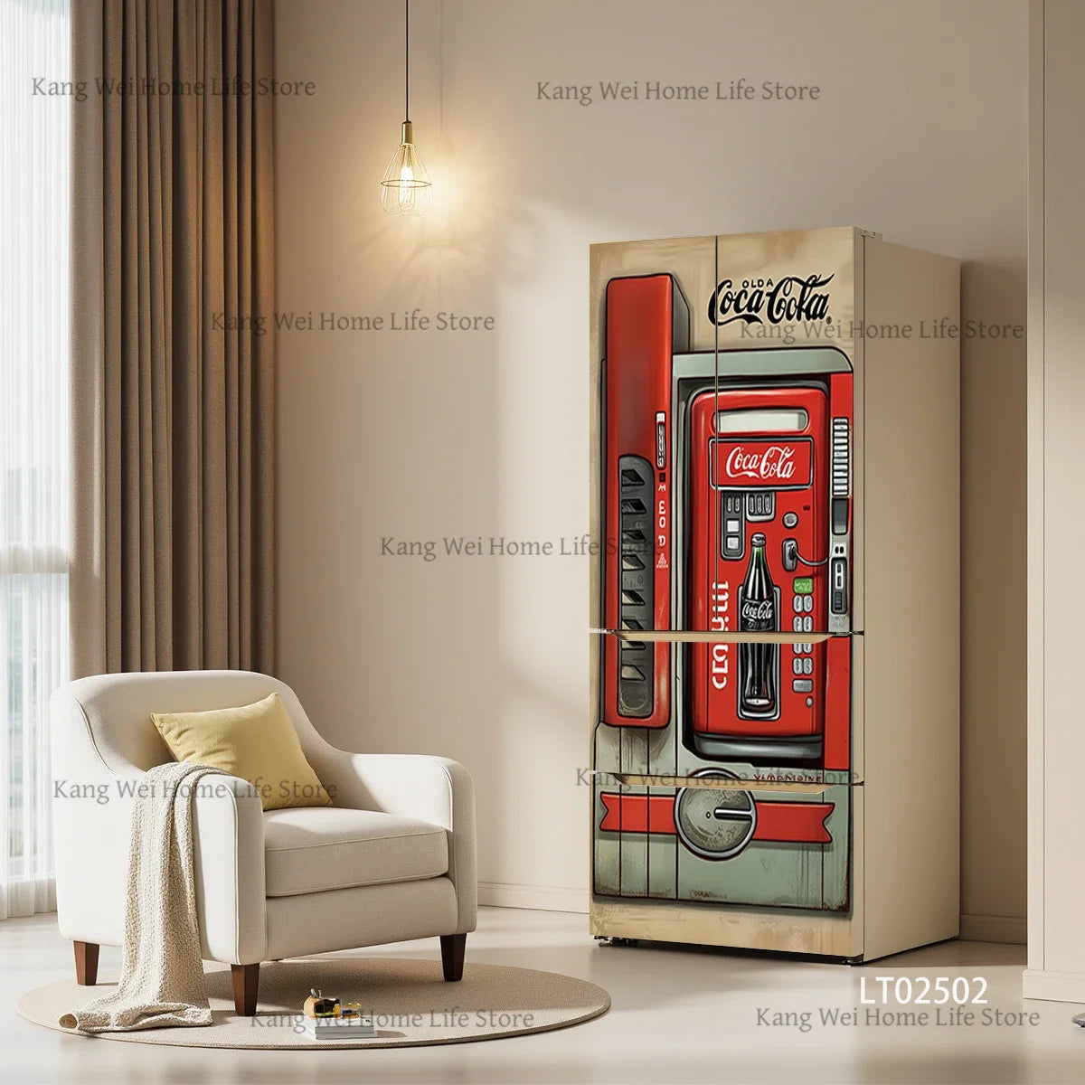 Retro Surface Decal Collection - fridge & door wraps - bold decor