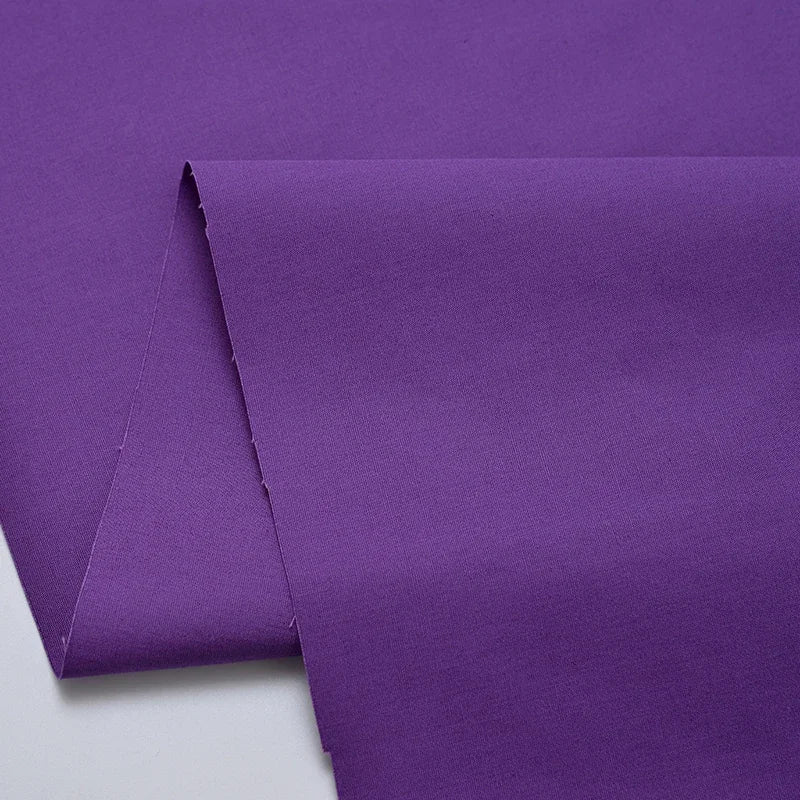 PLAIN COTTON POPLIN FABRIC - 150cm Wide, 46 Solid Colours - Everyday Sewing