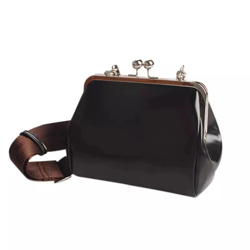 Luxury Snap Clutch Frame Purse,Snail Tentacle Women Shoulder Bag,Large Capacity Leather Handbag,Commuter Everyday Chic Tote Bag