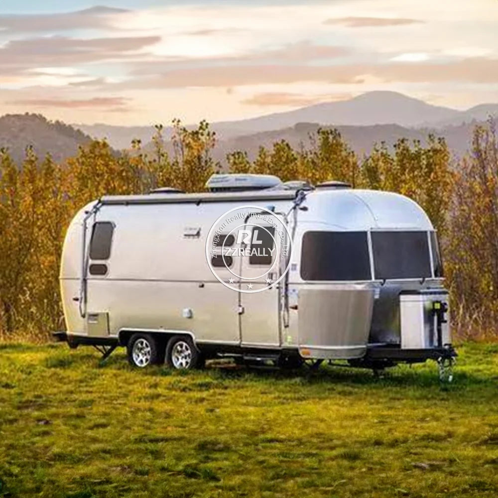 Luxury Campers Motorhomes Off Road Caravans Trailer Camper USA Standards RV Travel Trailer With Kitchen