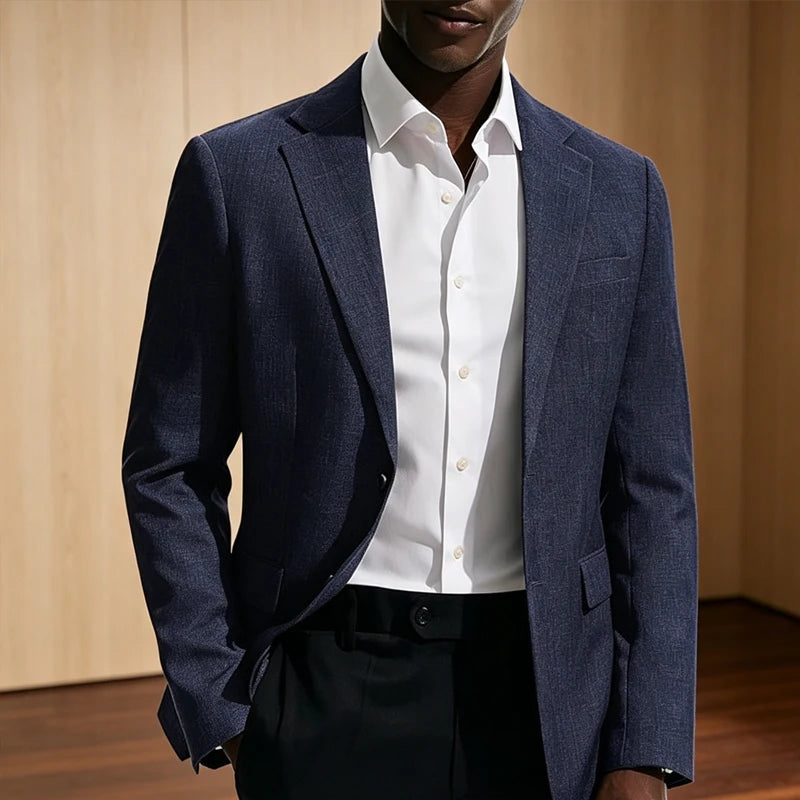 LINEN EDGE - Men's Slim Fit Linen Blazer - 10 Colors, XS-7XL