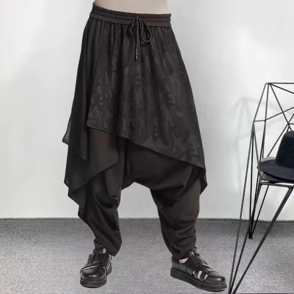 Y2K Unisex Wide Leg Harem Culottes