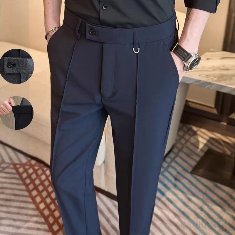CITY FLEX - Męskie spodnie Business Casual - Elastyczne Formalne, Rozmiary 28-40