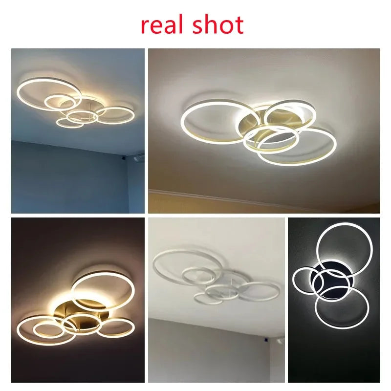 Modern LED Ceiling Light – 2 to 6 Heads