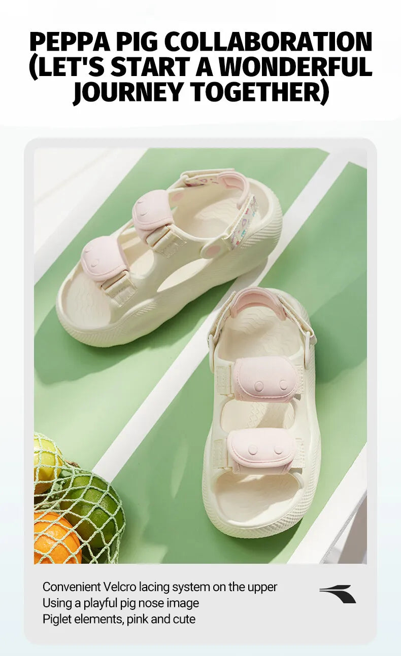 361 Degrees Women's Sandals Outdoor Thick-soled Breathable Non-Slip Casual Trendy Comfortable Soft Female Slippers 682526714F