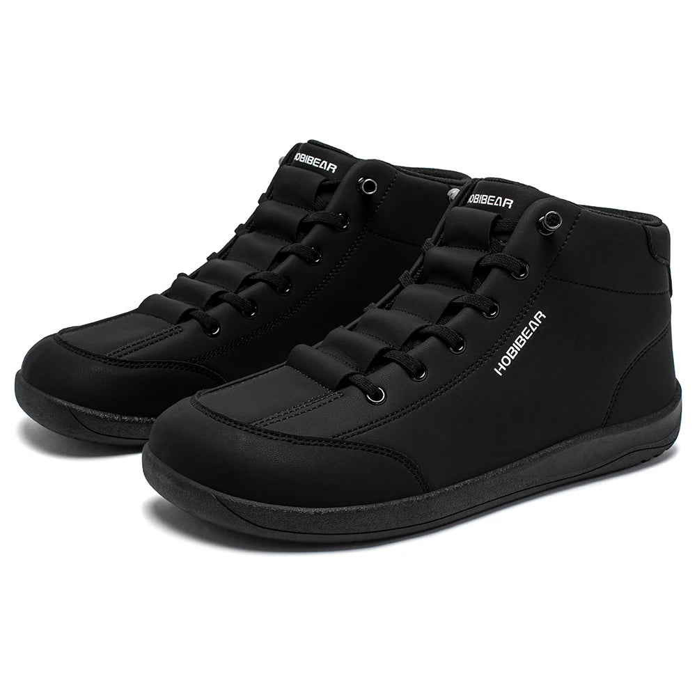 HOBIBEAR Mid Top Barefoot Shoes - Wide Toe Zero-Drop Ankle Boots Unisex