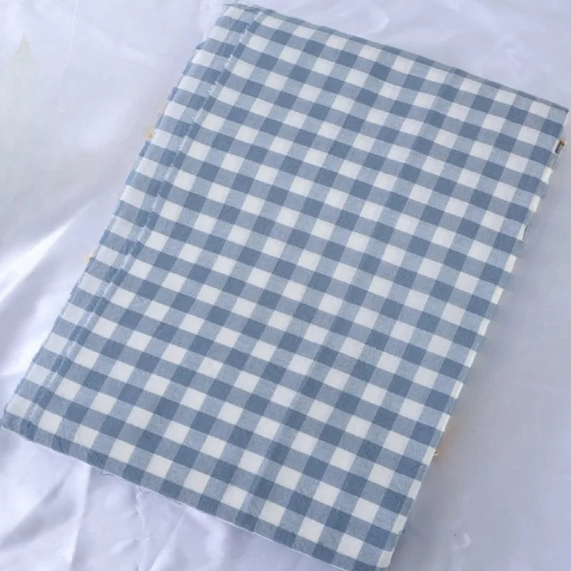 WASHED COTTON PLAID FABRIC - 100% Cotton, 270g/m - Soft Rooms