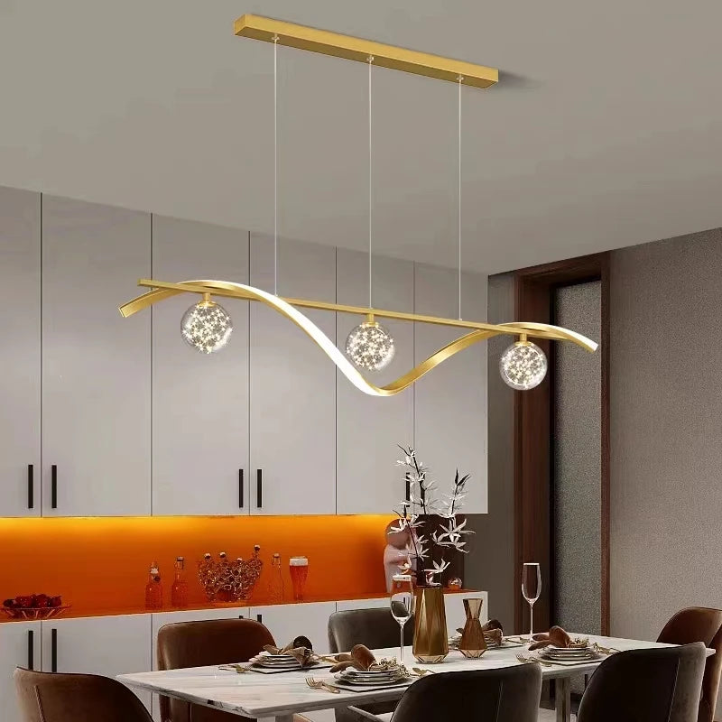 Modern LED Pendant Light – Smart Dimmable, App & Remote Control