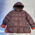 Oversized Down Jacket – 90% Duck Down Hooded Long
