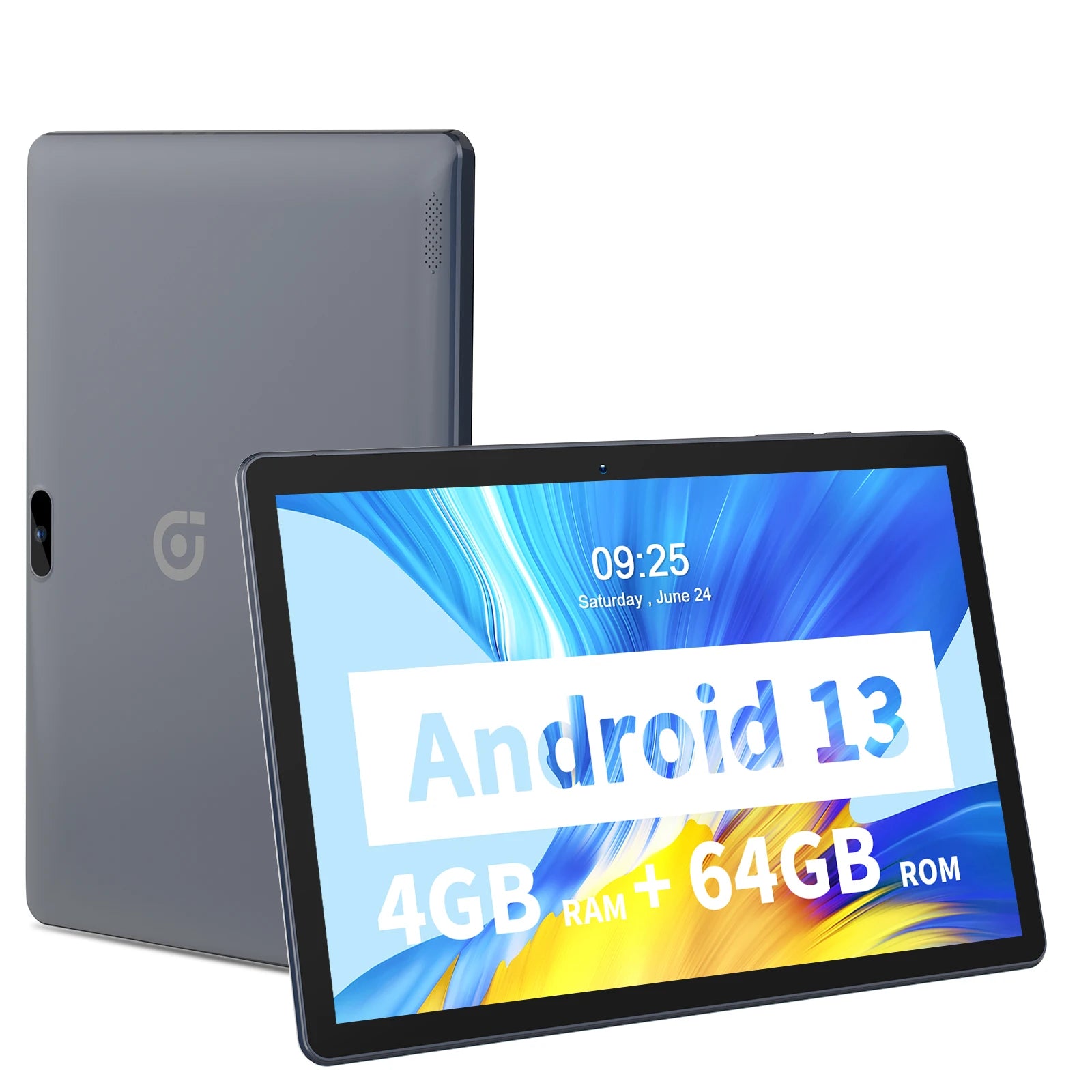 PRITOM 10.1" Android 13 Tablet - 4GB+64GB, 3G SIM, 6000mAh