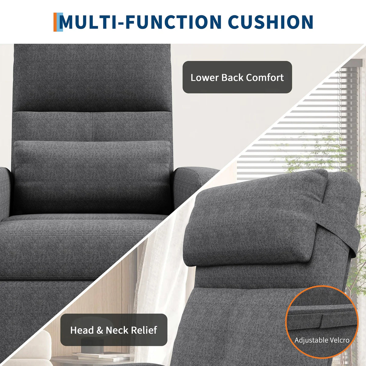 Electric Recliner Chair - Heat & Massage - USB Port