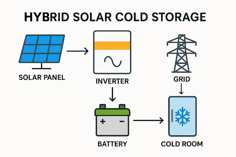 Solar Cold Storage Room - 20 ft - Off-Grid Refrigeration