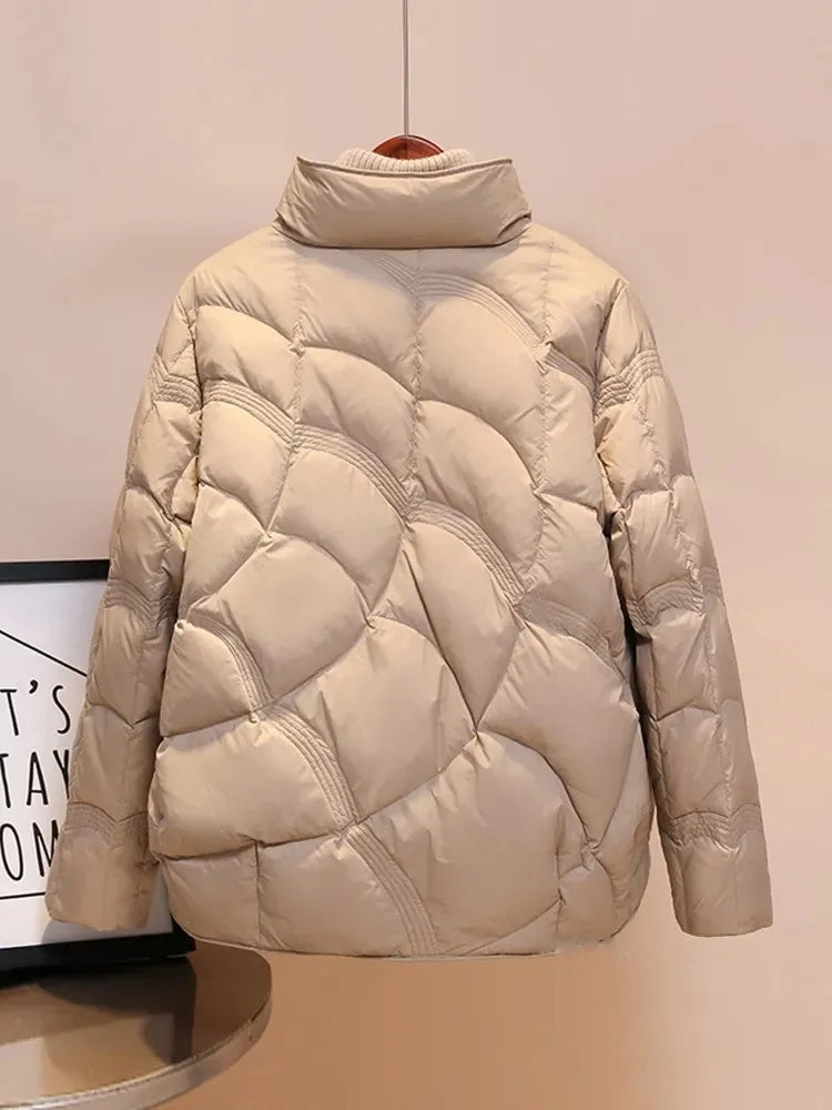 Ultralight Puffer Coat – Single Breasted Slim Fit