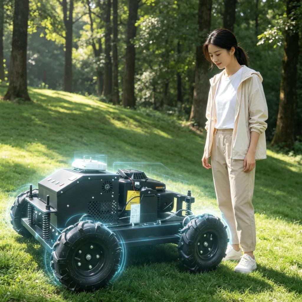 REMOTE LAWN MOWER - 7HP, 550 mm Cut - Controlled Grounds