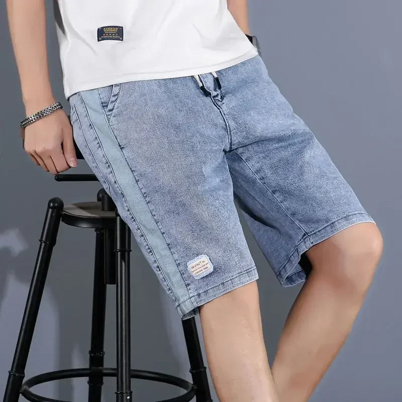 Men's Short Jeans Pants Cargo Big Size Oversize Male Denim Shorts Very Micro Cut Original Cowboy Korean Fashion Xxxl Xl Popular