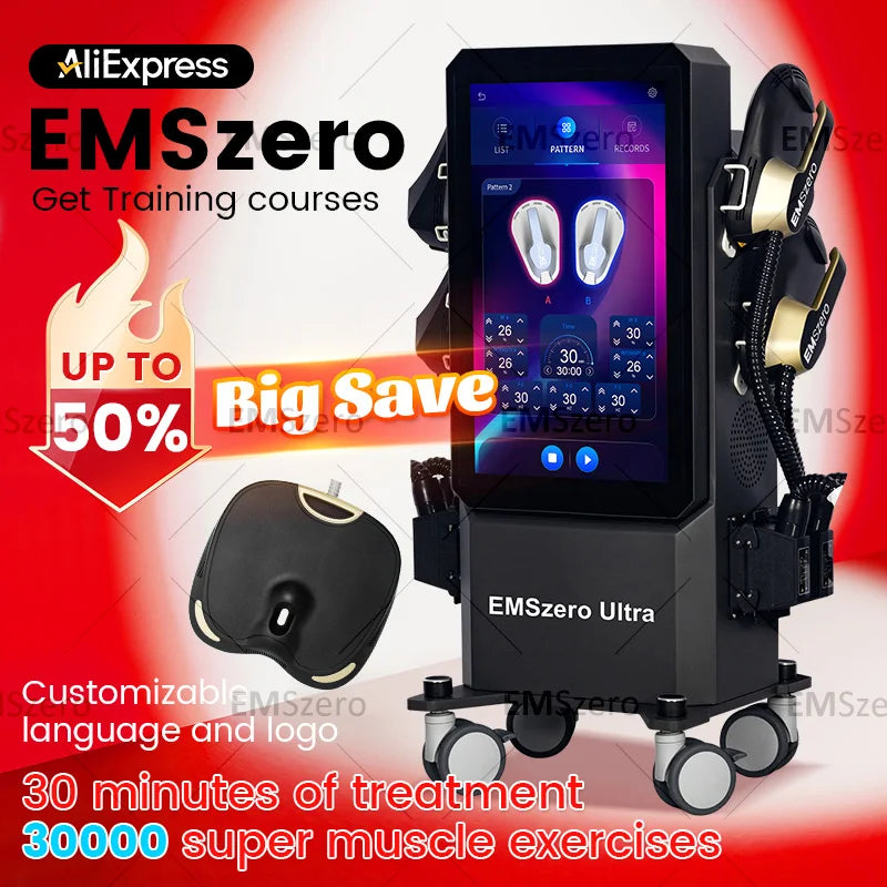 EMSZERO BODY SCULPTING MACHINE - EMS + RF, 4–5 Handles - Professional Care