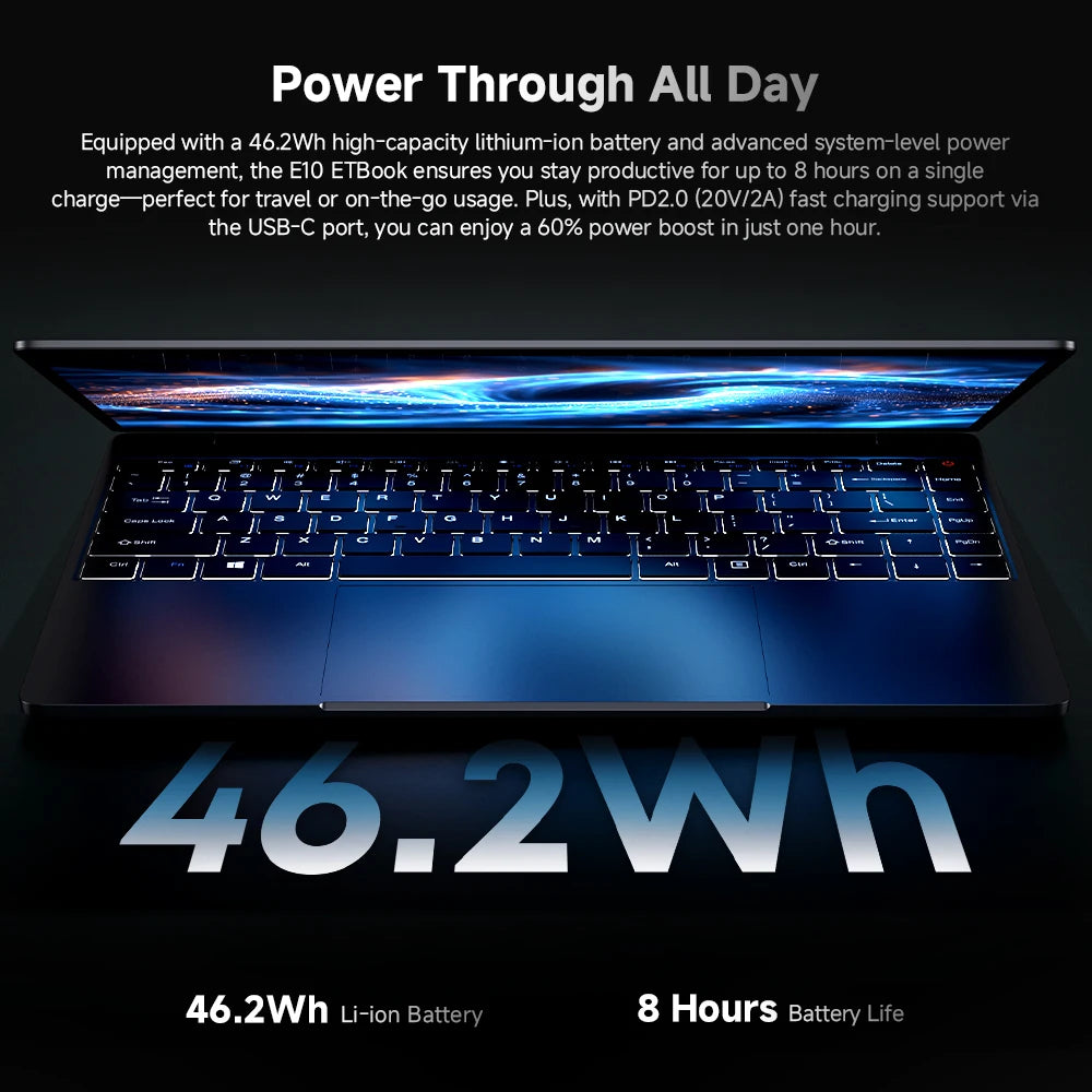 Acer E10 ETBook 14" 2K - i3-1220P Ultra-Thin Laptop