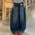 Y2K High Waist Baggy Straight Jeans