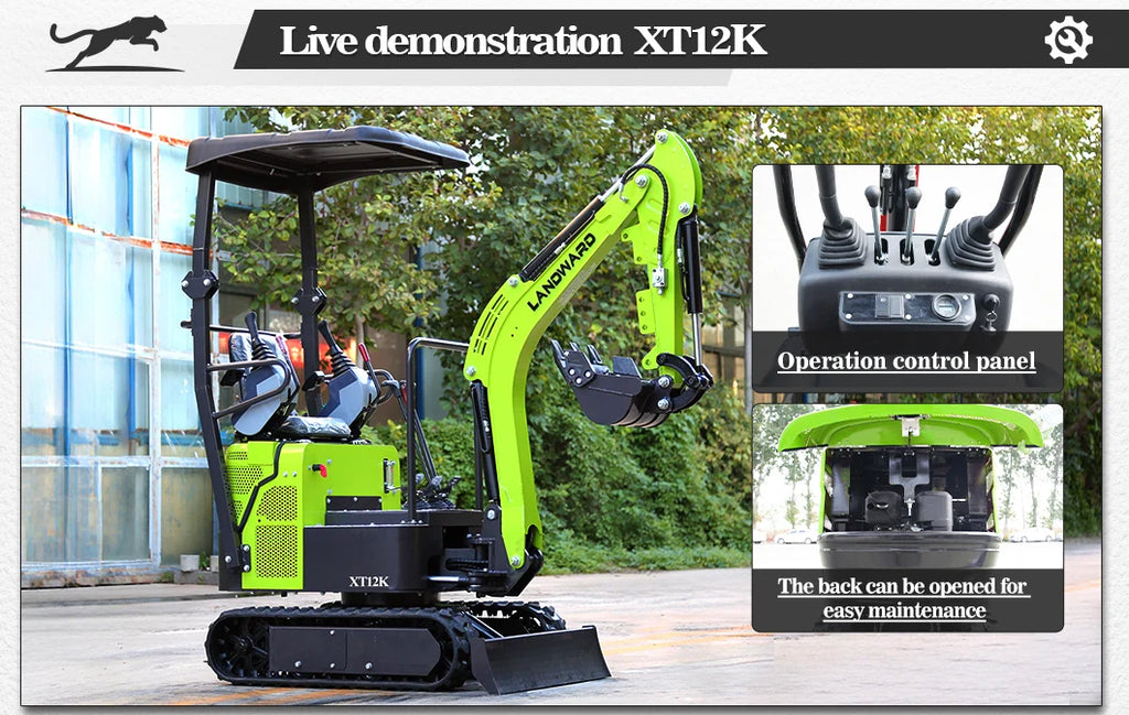 Mini Excavator - 1.2-2 Ton - Kubota Engine
