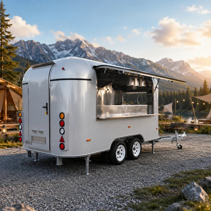 Customized Mobile Food Truck – Full Kitchen Coffee Van Ice Cream Cart