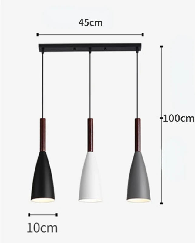 Nordic Minimalist Pendant Light – 1 or 3 Heads, E27