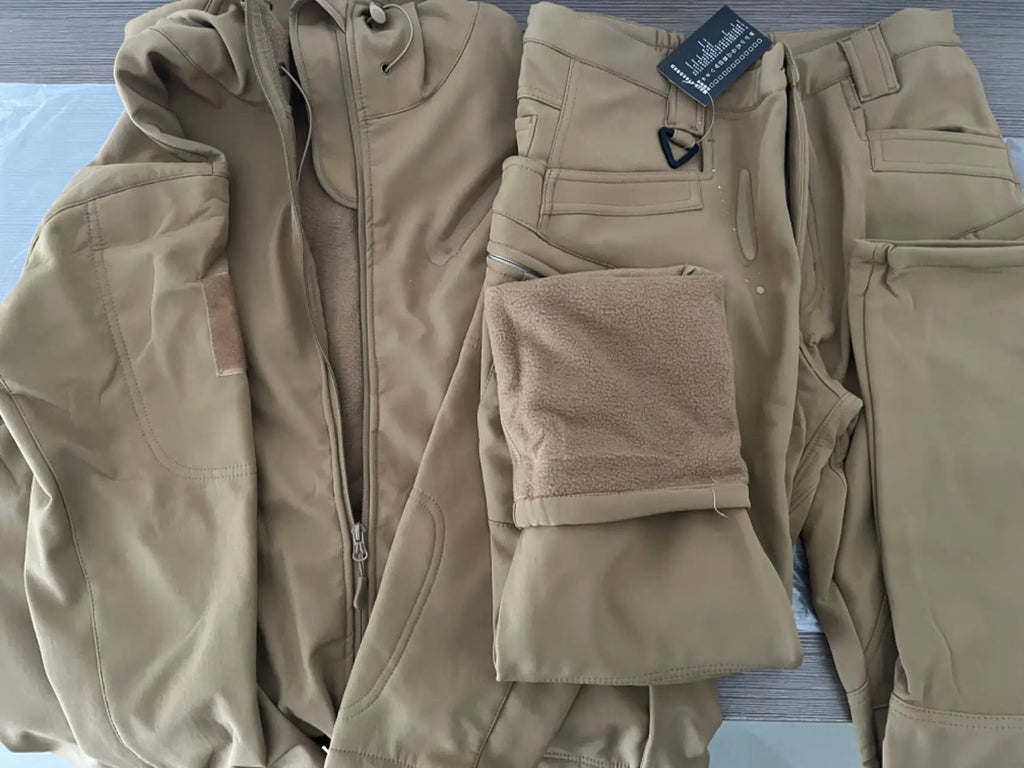 TRAIL GUARD - Men's Softshell Fleece Cargo Jacket - Waterproof, 5 Colors, S-5XL