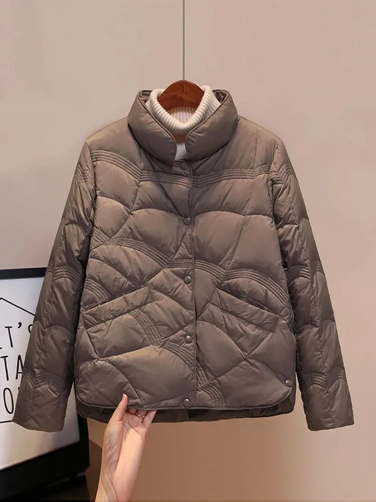 Ultralight Puffer Coat – Single Breasted Slim Fit