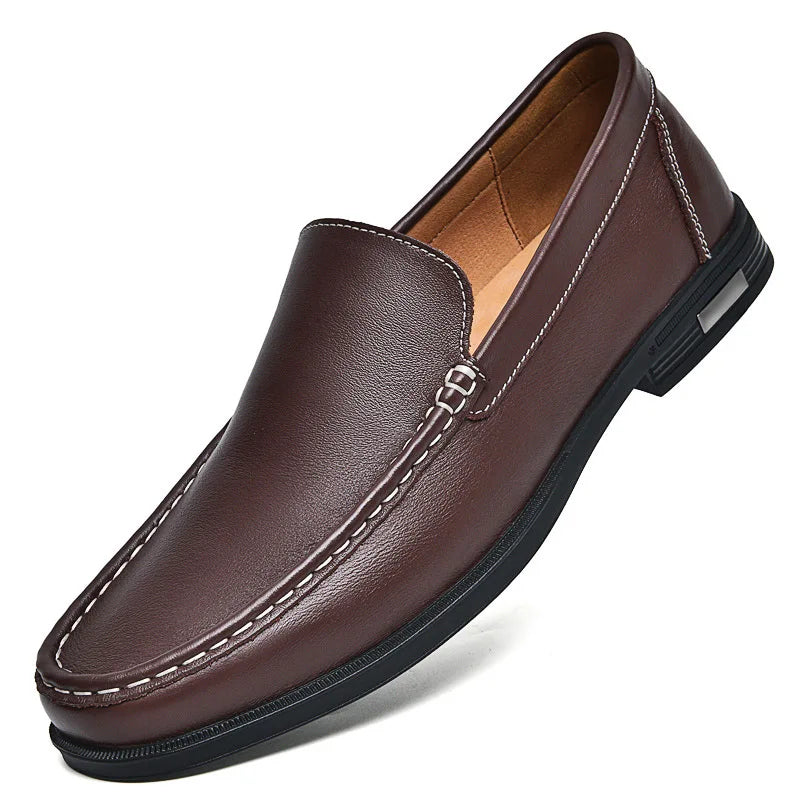 BOARDROOM - Men's Leather Slip-On Formal Dress Shoes - Office, Wedding & Beyond