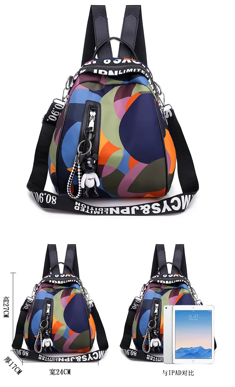 Women Backpack Yellow Casual Multifunction Travel Backpack