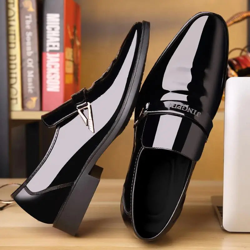 SMOOTH MOVE - Patent Leather Slip-On Loafers - Business Casual Done Right