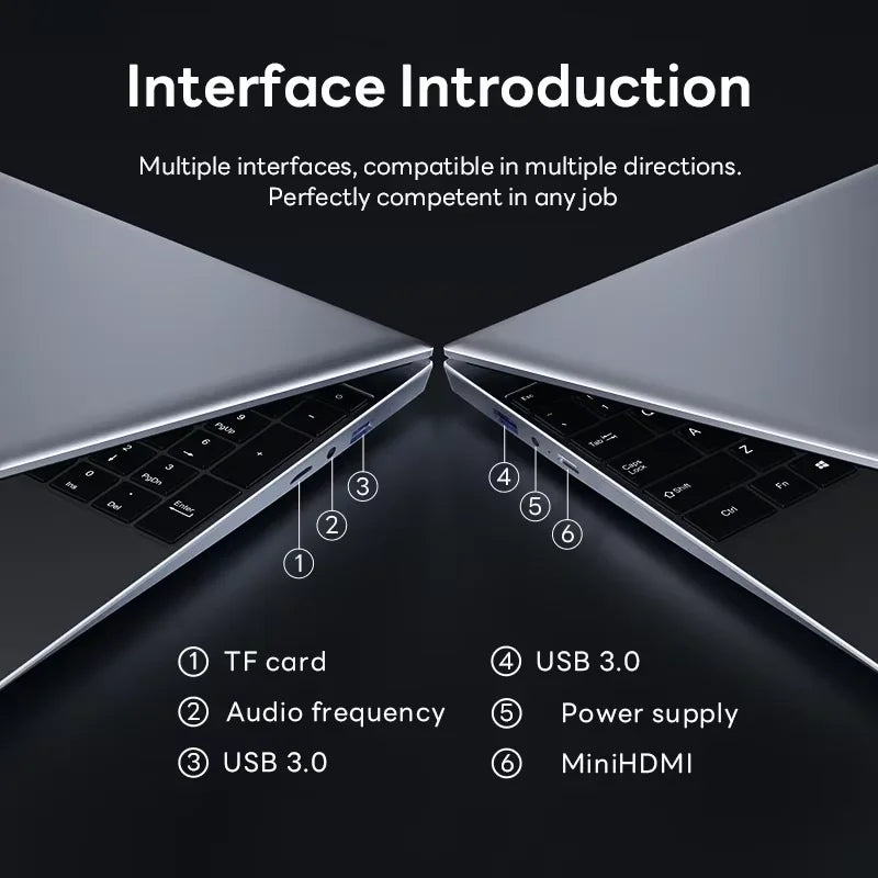 Compact 14.1" Gaming Laptop - Portable Power for Work & Play