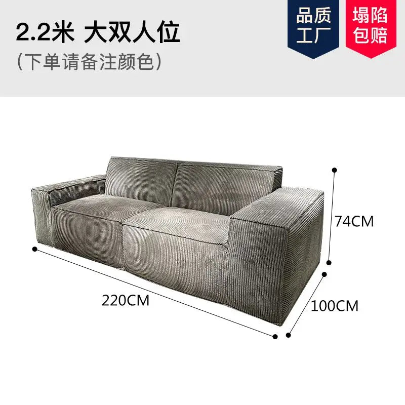 Nordic Corduroy Living Room Sofa