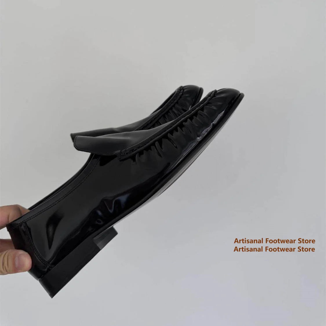 GLOSS BOSS - Patent Leather Slip-On Loafers - Mirror Shine, Zero Effort