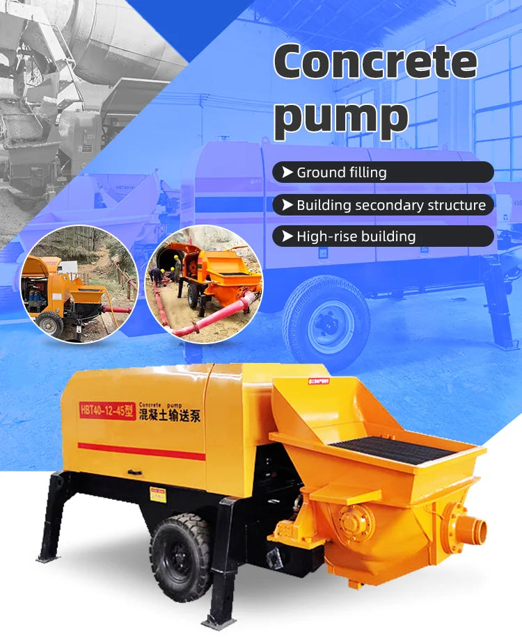 YG Diesel Concrete Pump - 82 m³/h - 1800 m Reach
