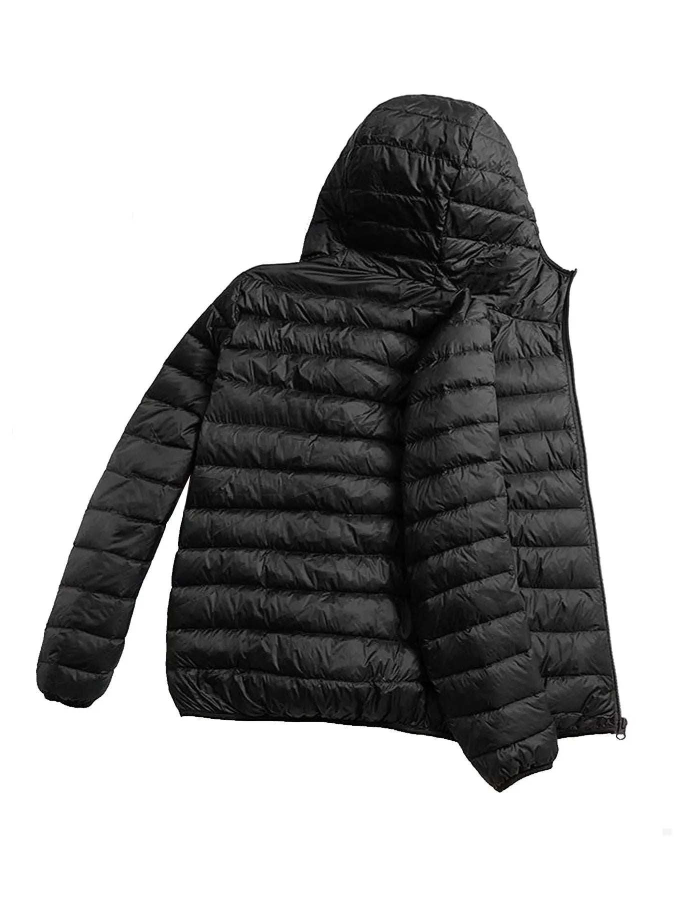 Men's Lightweight Hooded Cotton Jacket - Windproof & Warm - Casual Outdoor Done Easy