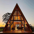 Triangle A-Frame Wooden House Outdoor
