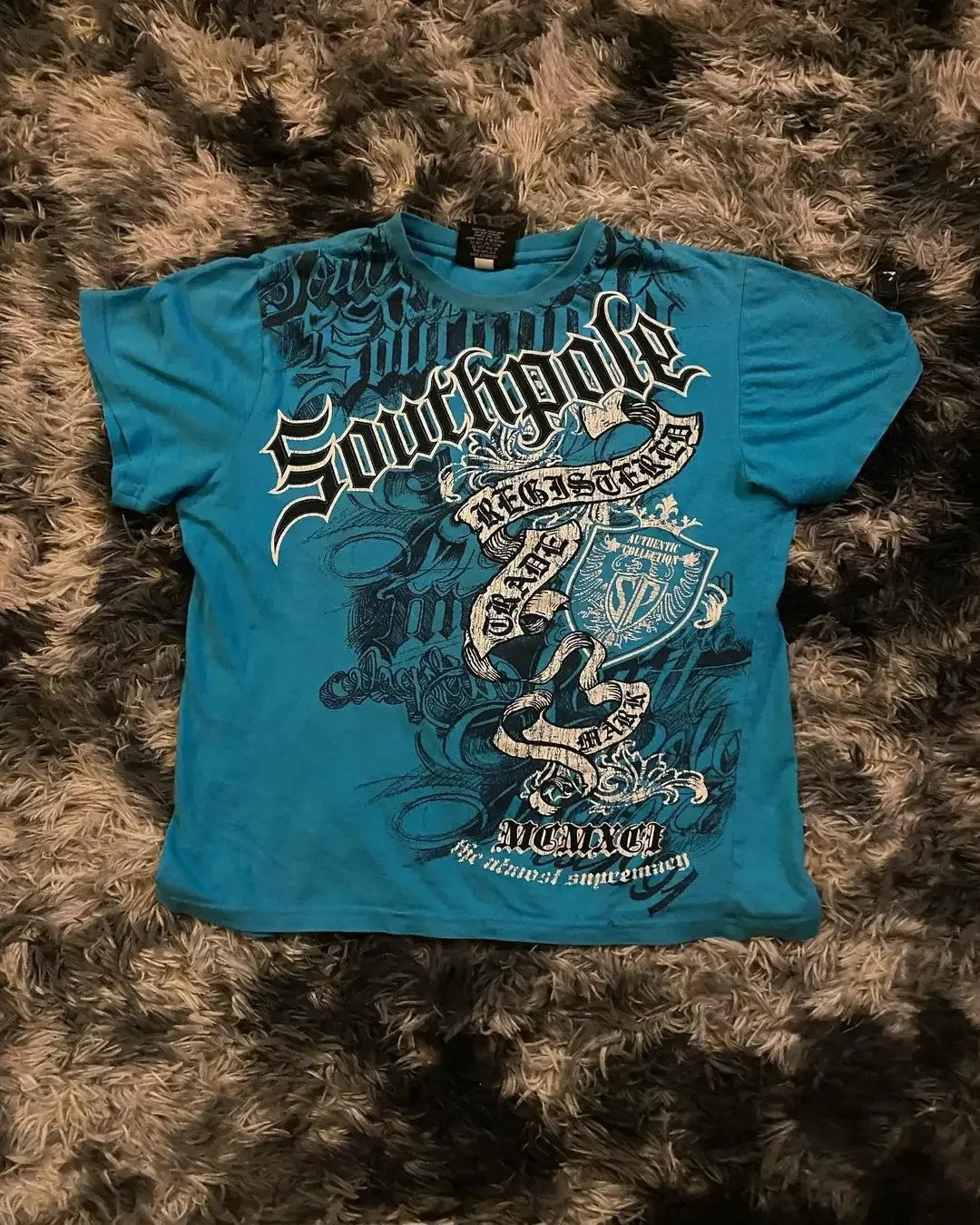 High Street Southpole Short Sleeve Women Y2K Graphic Print Oversized T Shirt Harajuku Gothic Round Neck Cotton Short Sleeve Tops
