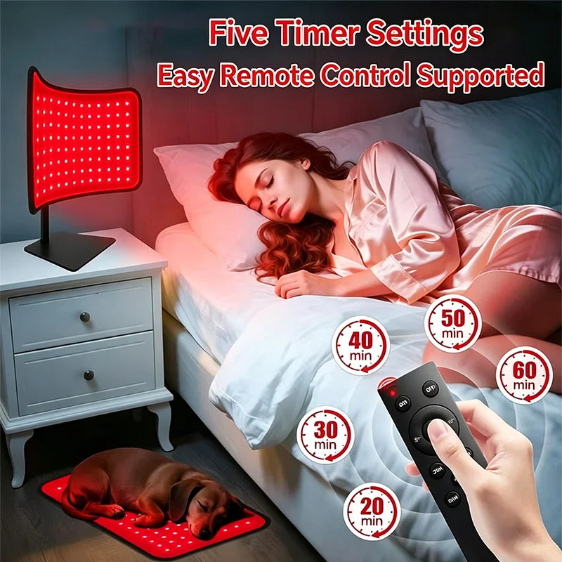 Red Light Therapy Panel 660nm & 850nm – 120 LEDs