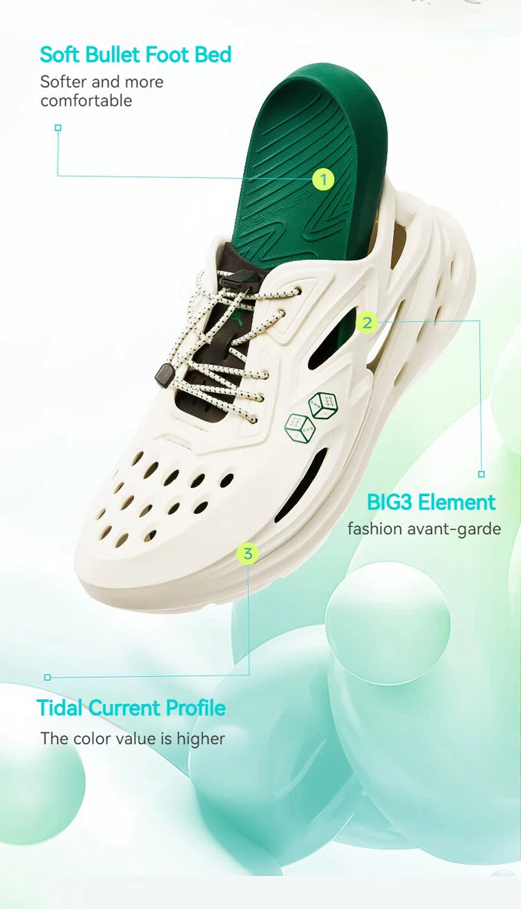 361 Degrees BIG3 Women's Sports Slippers Summer Outdoor Non-Slip Detachable Beach Casual Sandals And Slippers 672426717