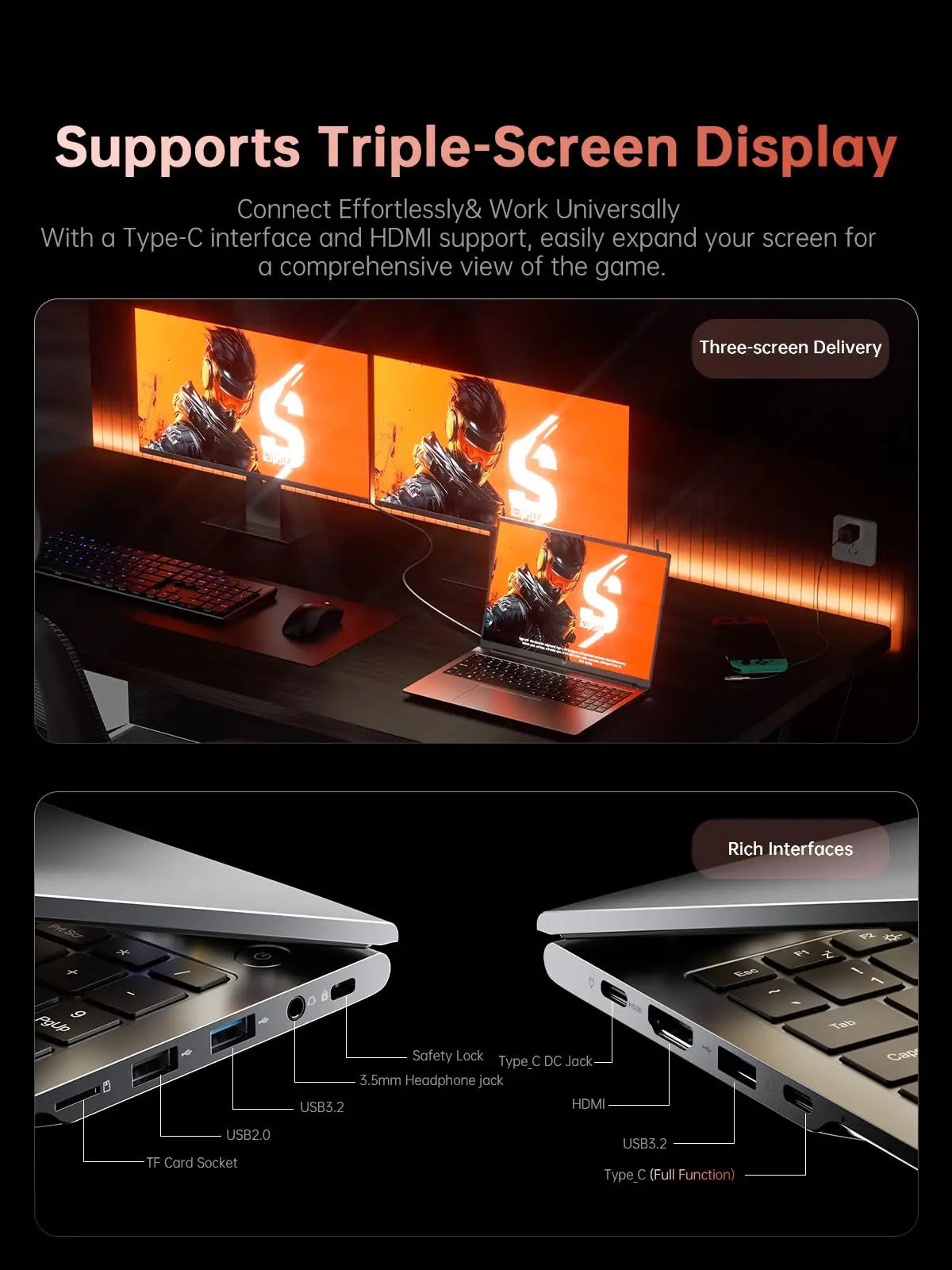 ACEMAGIC 16" FHD Laptop AMD Ryzen 9 6900HX Laptop 16GB DPDDR5 RAM 512GB SSD Backlit Keyboard Full-Featured Office Gaming Notebook