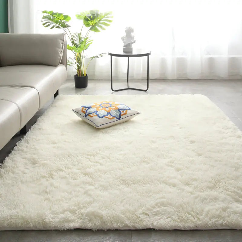 SOFT GROUND - Nordic Solid Color Carpet - Anti-Slip, Waterproof, Long Pile