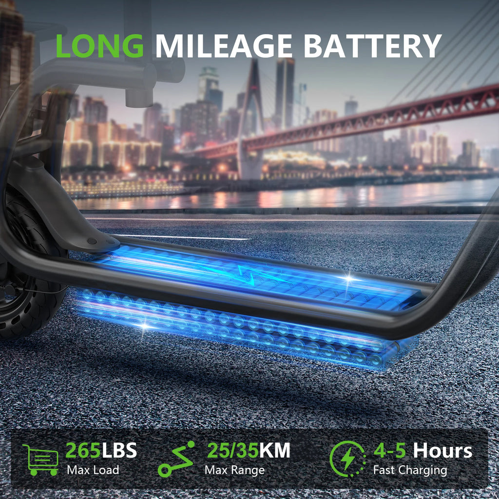 AOVOPRO ELECTRIC SCOOTER - 35 KM Range, Seat & Basket - Smart Rides