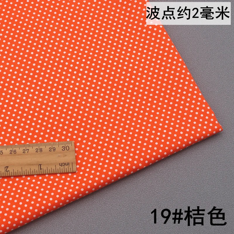 Pure Cotton Polka Dot Poplin Fabric Thin Upholstery By the Meter for Clothes Shirts Pants Skirts Dresses DIY Sewing Soft Textile
