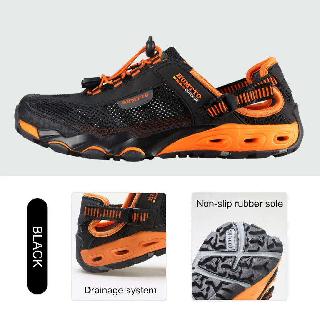 HUMTTO Men's Summer Wading Hiking Shoes - Quick Dry Breathable Outdoor Sneakers